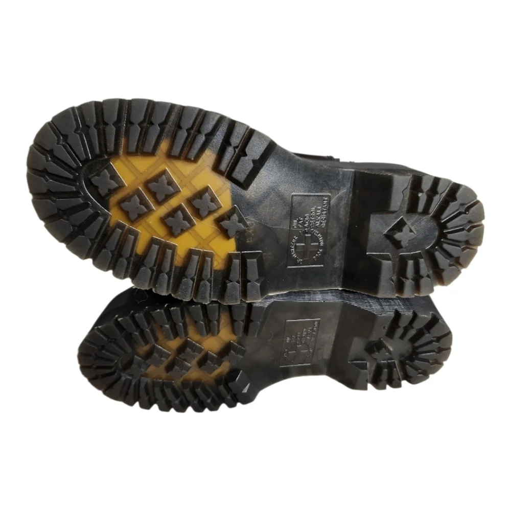 Dr. Martens Black and Gold Combat Boots - Picture 5 of 7